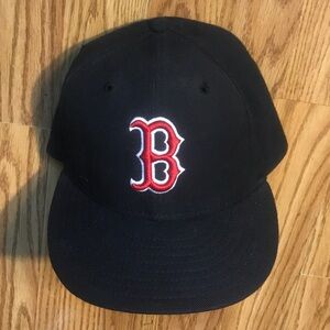 New Era 59fifty Authentic On Field Boston Red Sox fitted Hat Cap Size 7-3/4 Wool